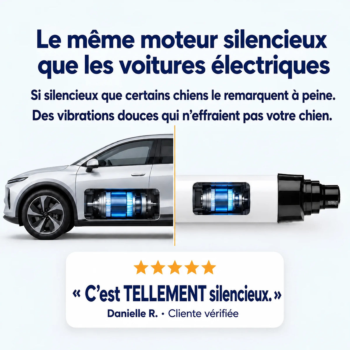 Le même moteur silencieux que les voitures électriques