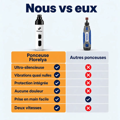 Ponceuse Florelya contre les autres ponceuses